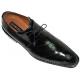 Mezlan Black Genuine Eel/Cordovan Leather Shoes 3125